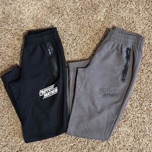 Men's XS Black & Gray Joggers